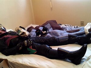 Girly Leather Bike Gear, Smelly Sock In Helmet, Sneakers.