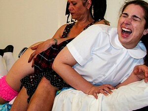 Rectal Temperatures And Hairbrush Spankings Before College (mp4). i Feel Sickadriana Did Not Want To Go To College With The Frilly Panties That She Was Made To Wear Under Her Uniform For Fear Of Humiliation At College. She Told Her Step-stepmother That She Felt Too Sick To Go To College. In Keeping With Adriana's Punishment, Her Step-stepmother Took Her Temperature Rectally And Then Spanked Her Bare Bottom With A Large Hairbrush. With Adriana Evans And Veronica Bound Kitty's First Day At College Kitty Was Not Happy That She Was Being Sent To College And One That Required The Wearing Of A Uniform. Of Course Audrey Was Sending Her Little Step-stepsister To A Top Preparatory College So That Next Year She Can Enter The University Of Her Choice. Kitty Attempted To Get Out Of Going To College By Feigning Illness But Her Big Step-stepsister Was Ready For This. As She Had Lost Her Fresh Adult Privileges, Audrey Took Her Temperature Rectally. Kitty Felt Beyond Humiliated And Then Worse As Her Temperature Came Back As Normal And Audrey Began To Spank Little Step-stepsister's Bare Bottom With The Hairbrush. As The Hairbrush Wielded By Big Step-stepsister Audrey Fell Time And Again On Her Bare Bottom, Kitty Promised To Go To College And Behave. Once Her Punishment Was Over, The Girl With The Tear Stained Eyes And Sore Red Bottom Was Sent To Catch The Bus. With Kitty Catherine And Audrey Porn