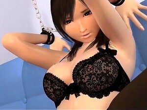 3D-asiat Med En Enorm Vibro I Fittan