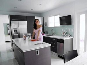 Careful Brunette MILF Stepmother Penny Barber With Big Boobs Wants To Check Her Stepsons Functions She Gets On Her Knees And Starts With His Big Dick She Flashes Her Big Tits And Giving Him A Sloppy Blowjob