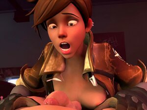 Overwatch - Tracer Får En Creampie