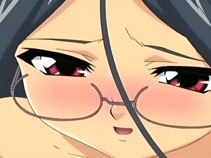 Anime Lesbians Sharing Double Dildo. Amazing Anime Lesbians Sharing Double Dildo