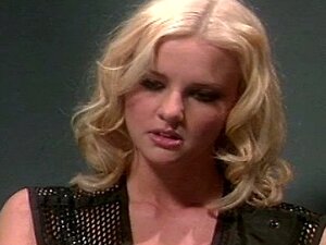 Busty Blond Hannah Deep Throats A Big White Cock