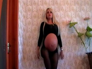 Sexy Blonde Zwangere Dans
