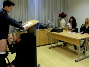 CFNM Femdom Group Humiliate Their Sub By Tugging His Cock