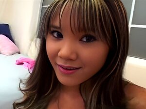 A Sweet Asian Girl Shows Her Oral Skills. Kitty Is A Cute Asian Babe With A Tight Petite Body And A Mouth Made For Sucking Cock. She Got Naked Then Got On Her Knees And Took Scott's Cock In Her Mouth. She Sucked Him While She Stroked His Dick. She Sucked H