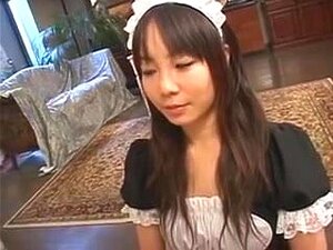 Asian Cutie Maid Hottie Crammed In The Ass, Adorable Japanese Cutie Maid Gets Some Pounding In Her Cutie Pussy And Ass And Gets An Anal Creampie In The End.