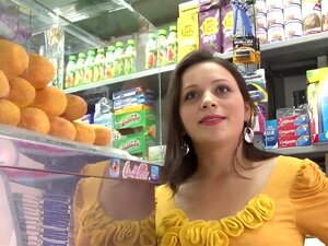 Busty Latina Store Clerk Wants To Do Porn