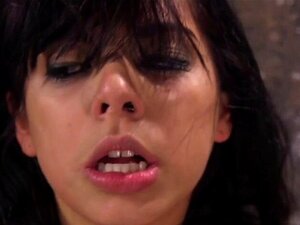 Brunett Slav Skönhet Gina Valentina, BDSM. Petite Nitton år Gammal Brunett Slav Skönhet GiNA Valentina Munkavlad I Rep Bondage Och Fitta Fingrad Sedan Fitta Vibbad Och Fötter Paddlade I Hogtie