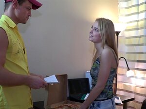 Teach That Bitch - Assfucked For A Pizza. This Stupid Bitch Should Have Known Better Ordering A Pizza And Having No Money To Pay For It Was A Bad Idea Now She Has To Work It Off With Her Mouth Pussy And Ass Sucking Delivery Guys Cock And Getting Fucked Rou