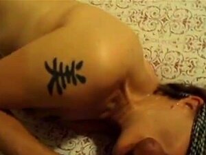 Blindfolded Milf Sucking Cock And Eating Cum