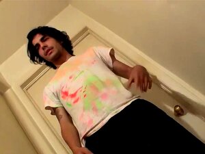 Стрејт силеџија Девин дрка свој велики курац док не буде задовољан