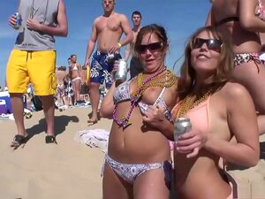 Incredible Pornstar In Exotic Striptease, Big Tits Xxx Clip, There's Something About Being On Spring Break Where There's Very Little Supervision, That Brings Out The Hidden Secrets  In People, Like The Two Lesbian Lovers, Who Come Out Of The Closet And Beg