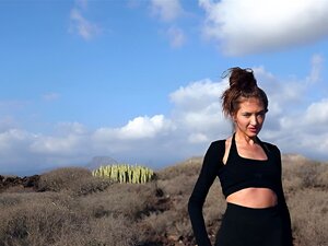 Petite Small Tits Russian Posed Naked During Hot Outdoor Posing For Playboy