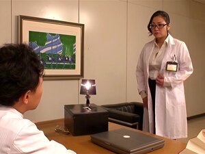 In The Office A Japanese Doctor Fucked By Two Of Her Assistants - Minako Komukai Porn