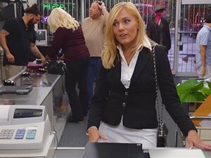 This Sexy Blonde Milf Came In My Shop And Apparently She Just Got Fired Form Her Job.Holly Put Up A Fight But She Needed Money.So I Took Her To The Back And Banged That Pussy Out.Had Her Moaning So Loud I Think The Customers Heard It