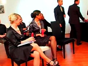 Tight Cuties Enjoy A Classy Party With More Than Just Drinks