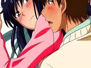 Schlampige Süße Hentai-Mädchen Bekommt Ihren Mund Mit Einem Großen Schwanz Gefüllt