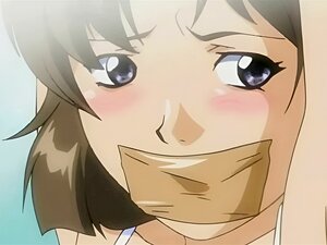 Bondage-Hentai Mit Schnauze Wird An Ihren Großen Titten Gedrückt