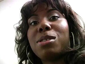 Ebony Cutie Shows Off Her Blowjob Skills At Gloryhole 19