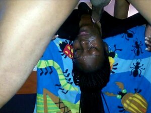 Horny Ebony Chick Facefuck. Horny Ebony Chick Fucked In The Mouth