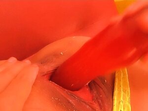 Ruined Pussy Milf Inserting Chocolate Candy Inside Her Pussy