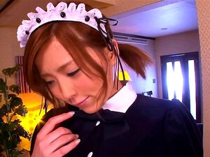 Аматерска азијска собарица лизана