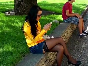 Breasty Sweetheart In Nylons Masturbates In The Street. When I Saw Alice In Her Sexy Stockings, Sassy Mini Skirt And Kinky High Heels I Knew I Gotta Have Sex With Her! She Was Very Easy-going, So In A Couple Of Minutes We Were Chatting And Laughing Just Li