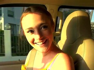 Sexy Yellow Dressed Sam Summers Gets Massive Sex Romance in Car