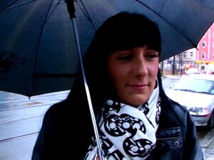 German MILF In Leather Leggings Pickup And Fuck On Street