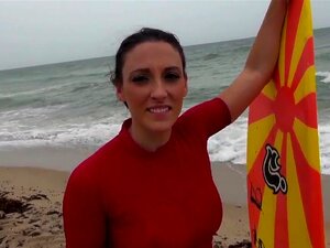 Perfect Middle-aged Babe Mellanie Wants To Get Some Surfing Lessons. And As She Spends More Time With Her Instructor, The More She Wants To Giver Her Twat To His Dick.