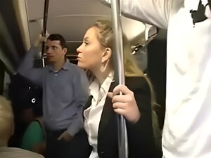 Horny Blonde MILF Gets Her Big, Natural Tits Touched And Played With On A Bus. Watch As She Reaches Multiple Orgasms In This Public Masturbation And Fingering Fetish Clip. Porn