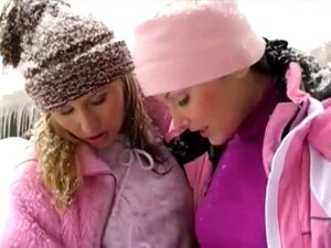 Sexy Lesbian Playing In The Snow. Sexy Lesbian Playing In The Snow