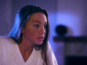 Naughty Lesbian Cutie Consoling Her Chubby MILF Neighbor. Hot Brunette Lesbian Cutie Abigail Mac With Natural Perky Tits Wants To Console Her Distressed MILF Neighbor Angela White So She Stripping The Chubby Slut And Caresses Her Big Boobs Then She Taking 