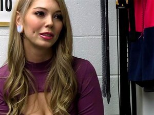 Officer Mike Mancini Brings Suspected Thief Kaylee Into The Back Room Kaylee Denies Any Accusation But Mike Assures Her That The Security Footage Has Caught Her Red Handed The Only Way For Kaylee To Be Let Go Is If She Lets Mike Have His Way With Her