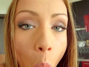 The sexy cat-eyed Sophie Lynx gets ass fucked.
