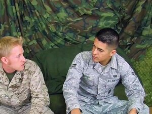 Airman Paolo's First Gay Blowjob