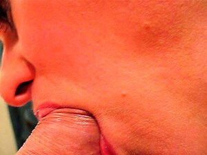 Hot Milf Red Lipstick Blowjob