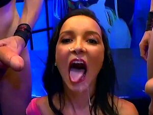 Bukkakes And Cumshots On Latina Francys Belle