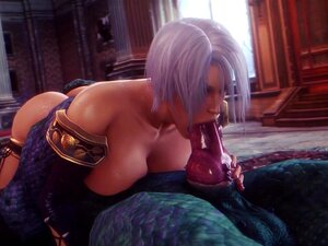 Ivy Valentine Suce Une Grosse Bite D'argonien - Soulcalibur (sans Nom55)