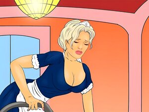 In Diesem Heißen Interrassischen Comic-Video Lässt Sich Das Weiße Mädchen Von Dem Schwarzen Paar Dominieren Und Wird Zu Ihrem Sexspielzeug.