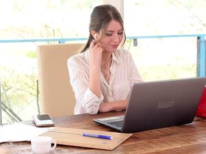 {New} Rebecca Volpetti Home Office Anal Intercourse (17.06.2021)