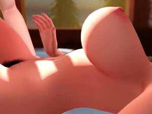 Animated Slutty With Huge Tits Takes Hard Dick Inside