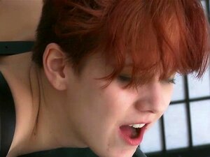 Long Blonde Haired Dominatrix Butt Plugs And Chains Sub Girl. Long Blonde Haired Dominatrix Butt Plugs And Chains Sub Girl