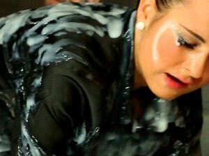 Panty Gekleed Gloryhole Ho. Panty Clad Gloryhole Ho Gets Bukkaked In Fake Sperma