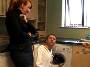 CFNM MILFs Teasing Repairmans Petite Jock Previous To Tugjob