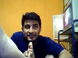 Straight Guys Feet On Webcam #137