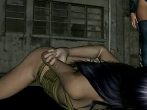 Ninja Lesbian Woman Fucks Her Prey. Sneaky Ninja Lesbian Girl Fucks Her Female Prey While Bondaged