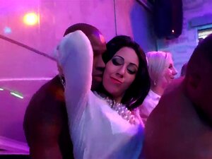 Les Mignonnes Méchantes Deviennent Complètement Sauvages Et Déshabillées Lors D'une Fête Hardcore. De Jolies Belles-belles-filles Complètement Folles Montrent Des Seins Naturels à Une Fête Hardcore Et Se Font Chevaucher Par Des Gars Au Hasard