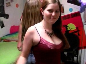 Cuties In College Teasing Each Other And Fucking In Dorm Room Gangbang